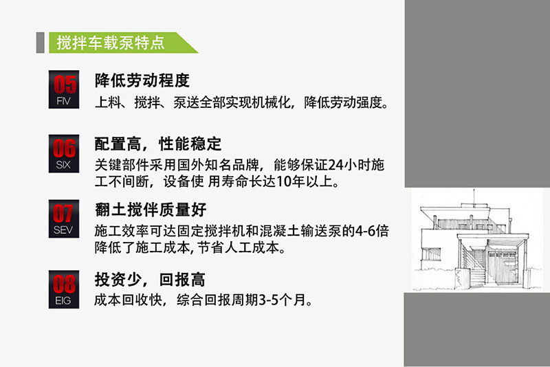 攪拌一體車載泵
